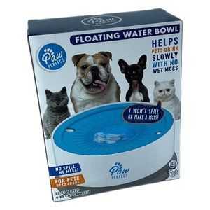 Paw Perfect Floating Water Bowl for Dogs and Cats by Bell + Howell ASOTV NIB